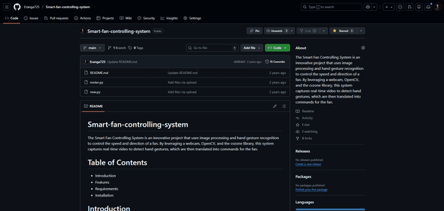 Smart fan controlling system